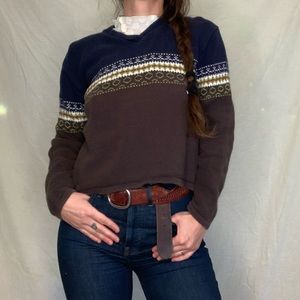 Vintage Paris Spirts Club knit sweater size small. 100% cotton.